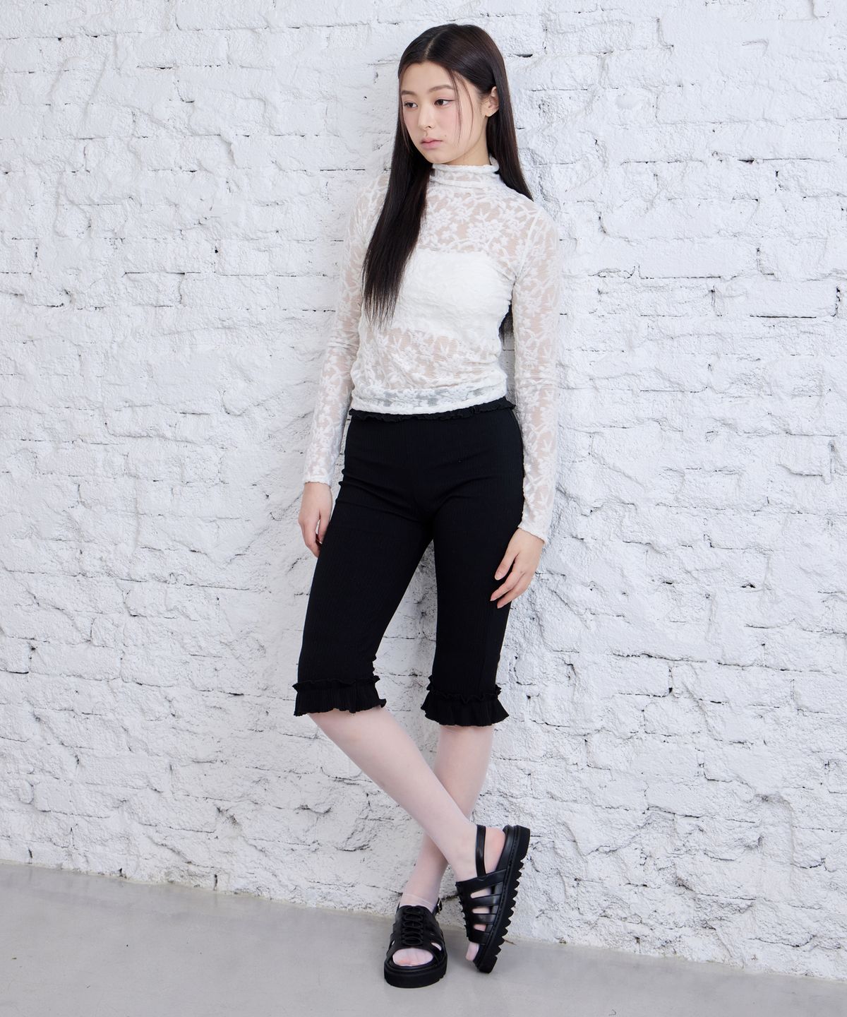 세스띠(CESTI) 볼드 케이지 샌들 (BLACK)