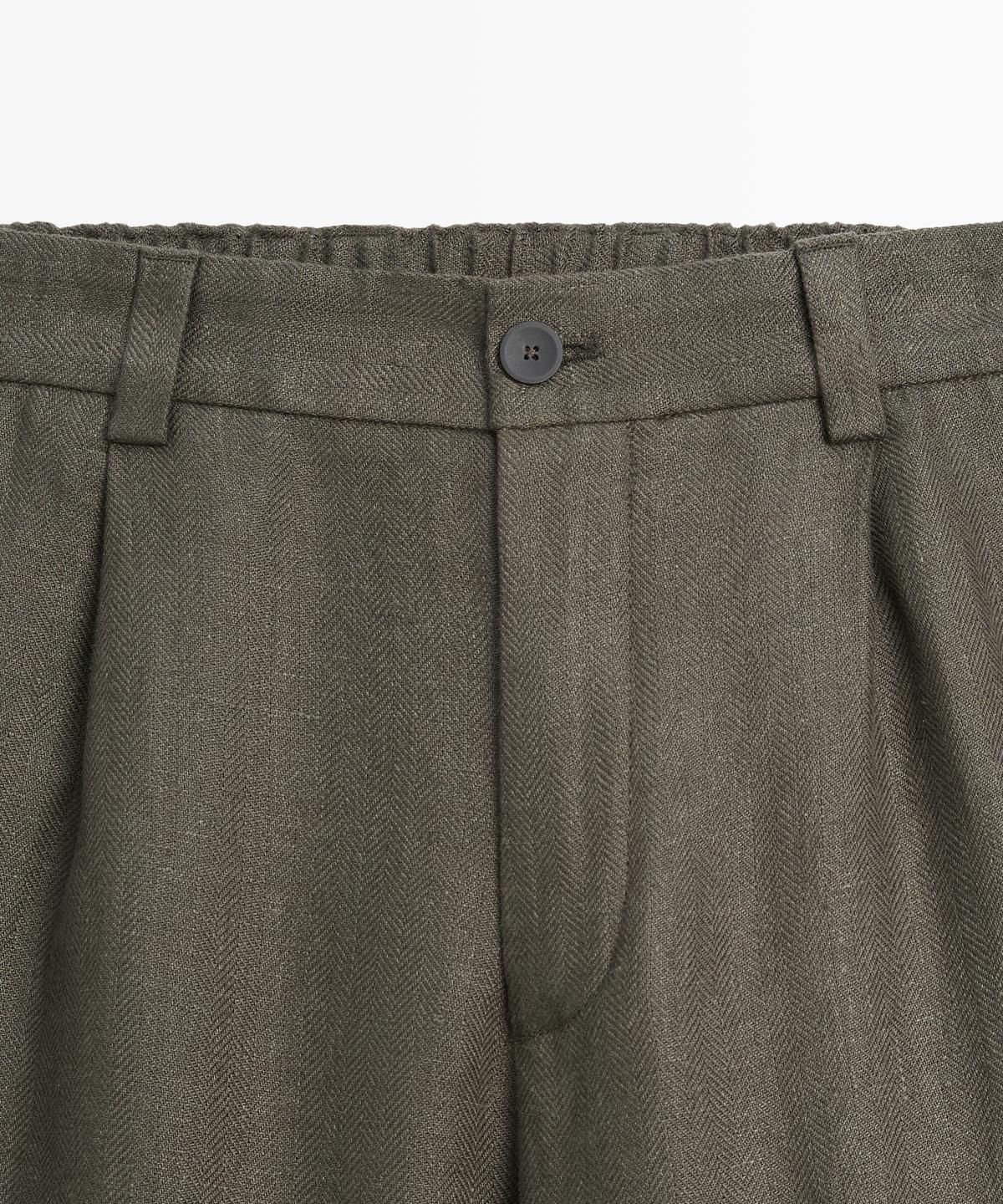 마시모두띠(MASSIMO DUTTI) 헤링본 린넨 팬츠