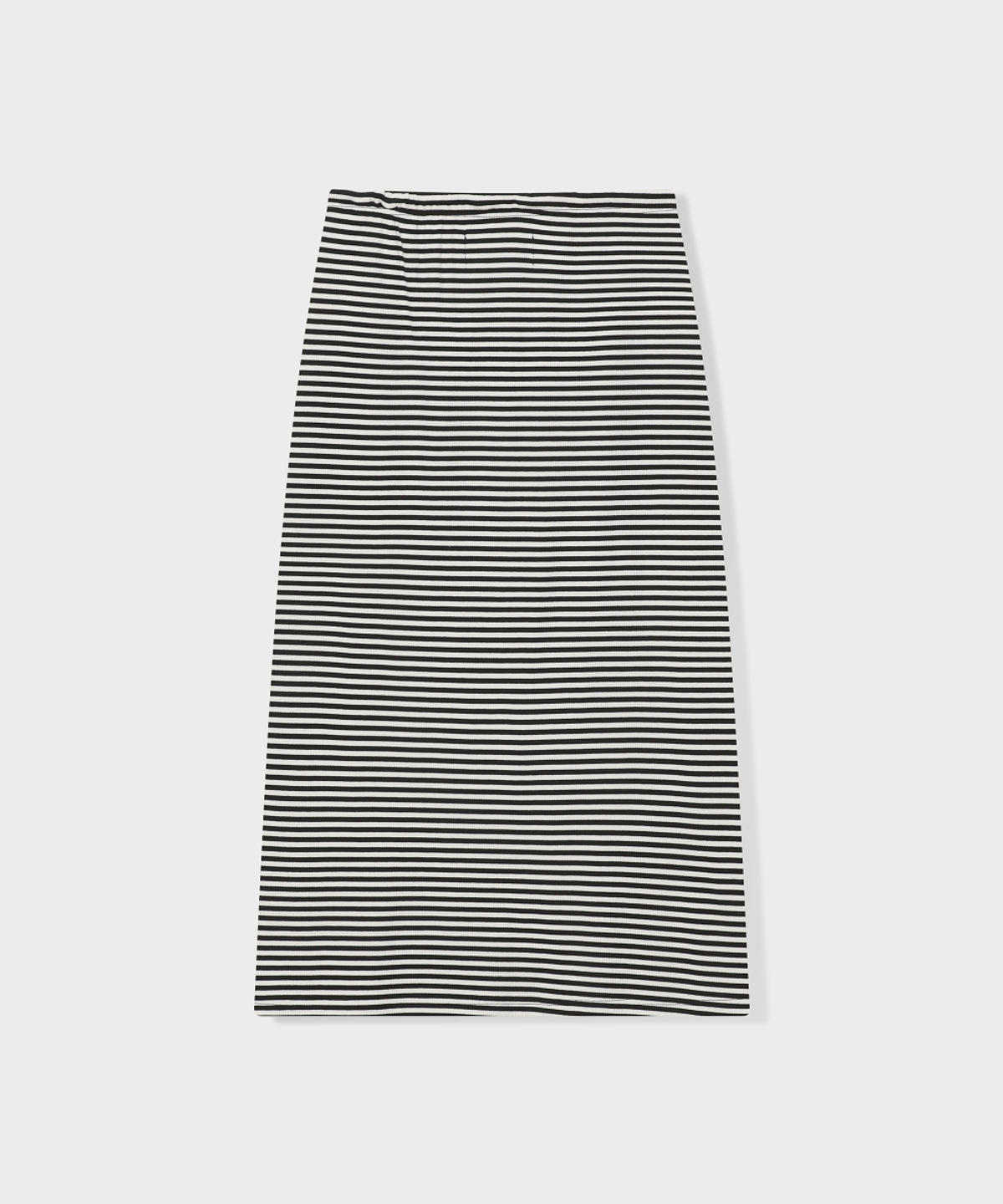 글런든(GRUNDEN) STRIPE LOGO SKIRT (BLACK)