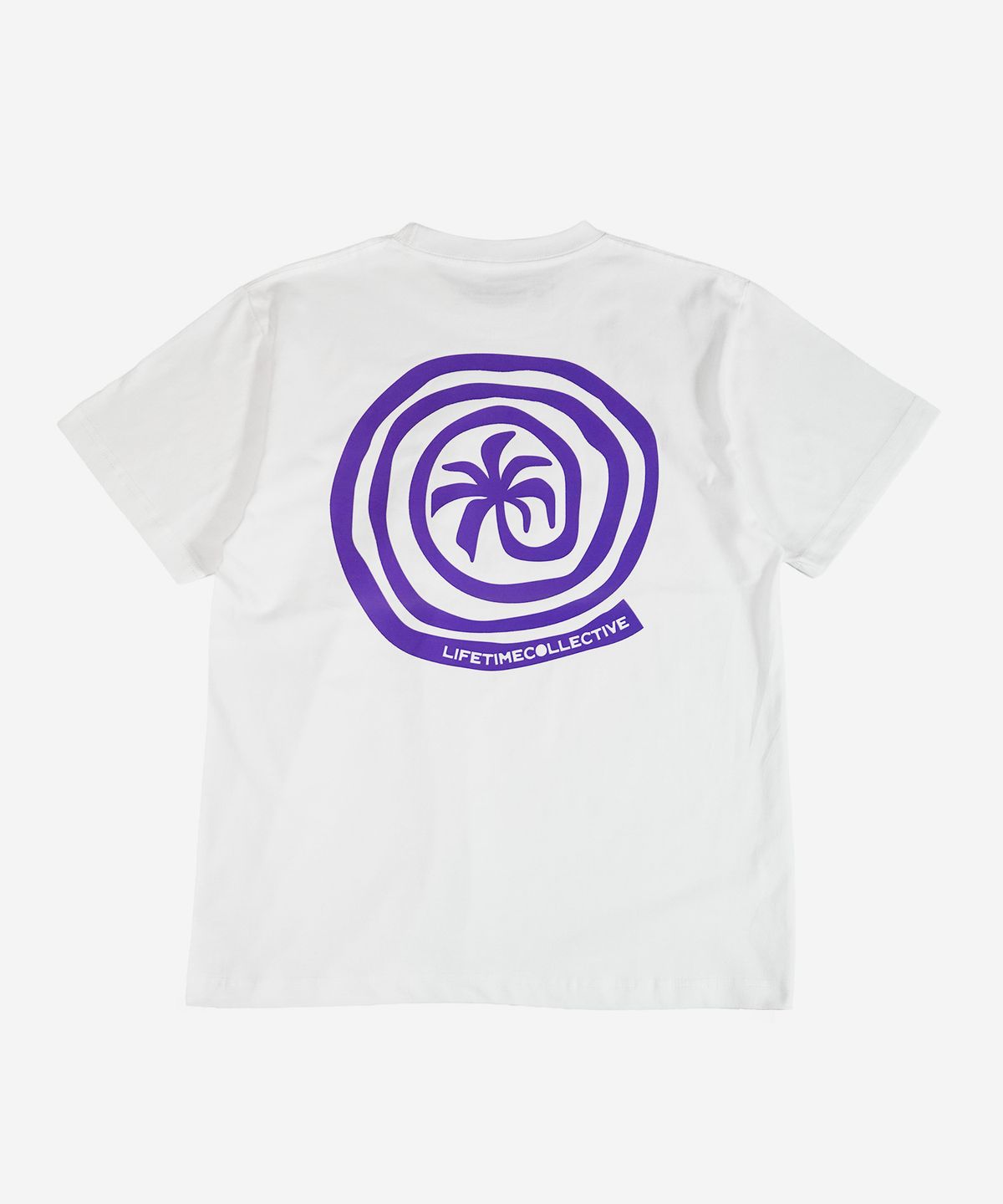 라이프타임콜렉티브(LIFETIMECOLLECTIVE) 스테이 스파이럴 그래픽 반팔 티셔츠 STAY SPIRAL 화이트