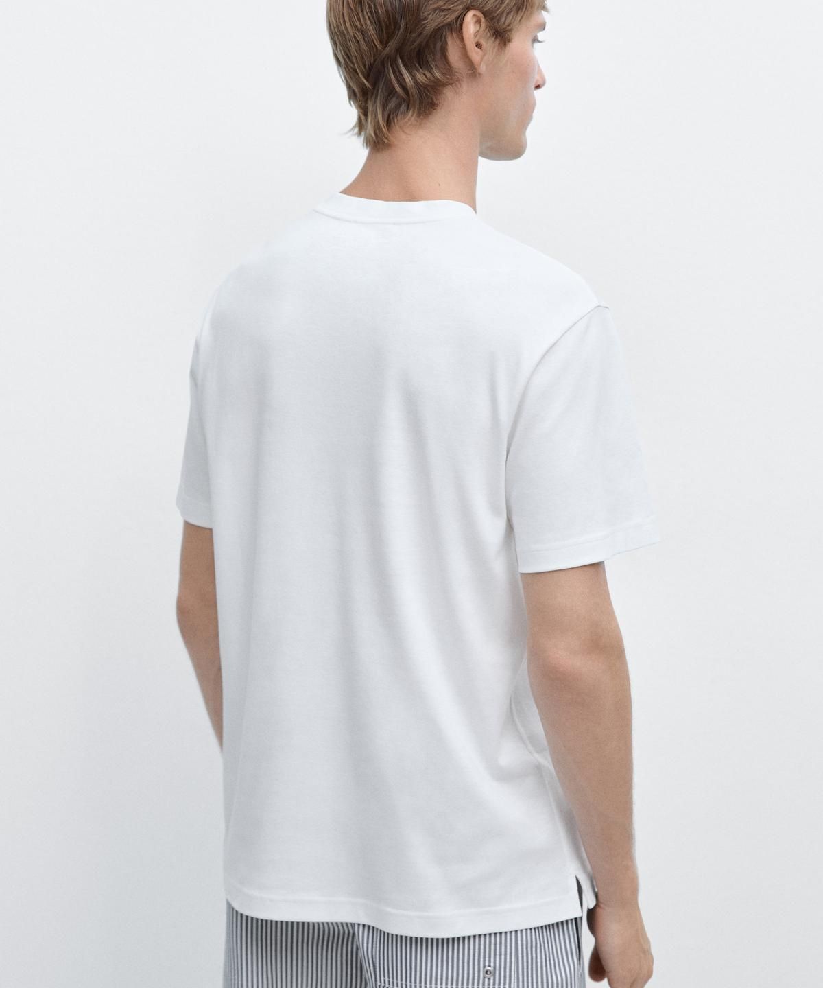 마시모두띠(MASSIMO DUTTI) 100% 코튼 반팔 티셔츠