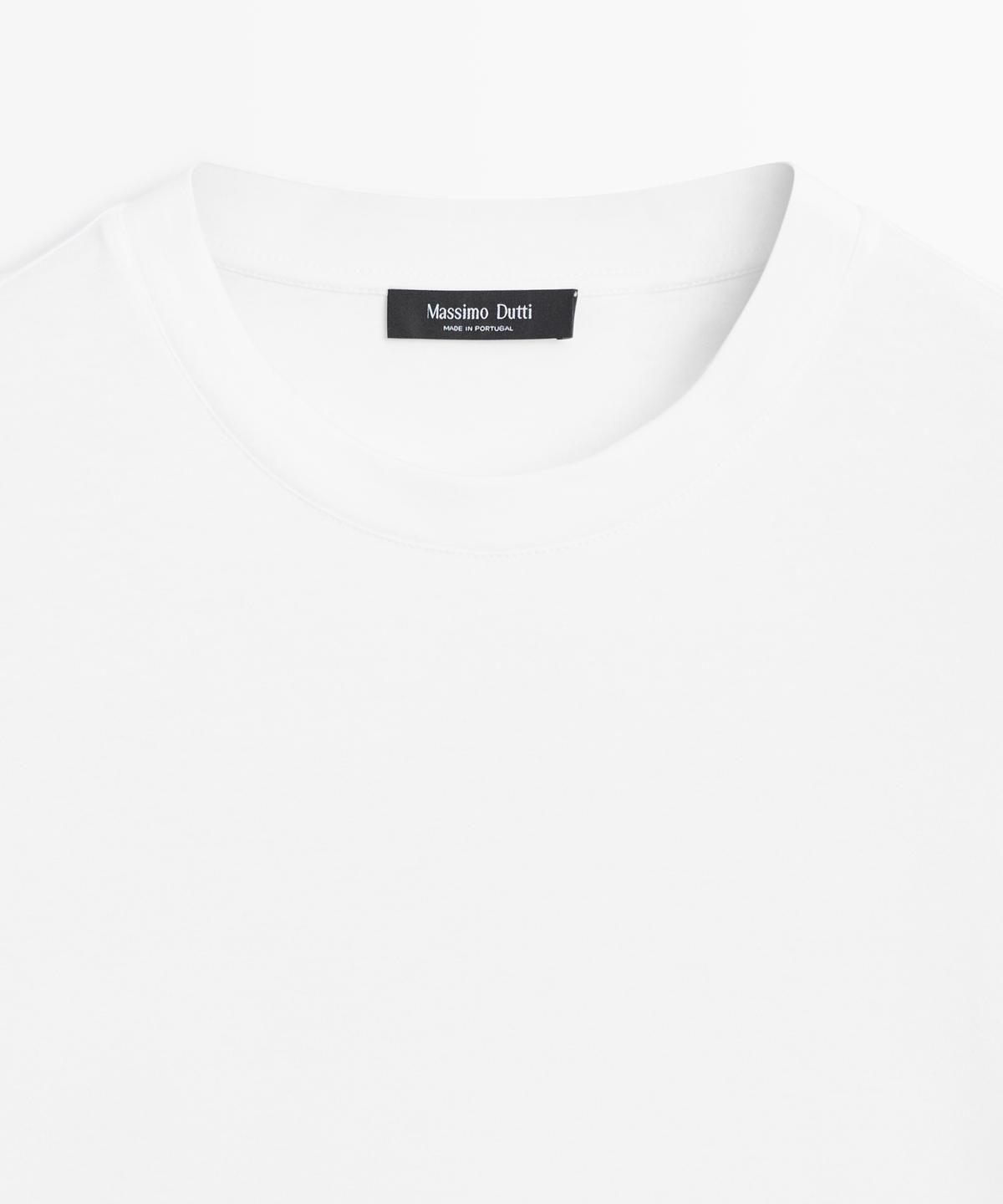 마시모두띠(MASSIMO DUTTI) 100% 코튼 반팔 티셔츠