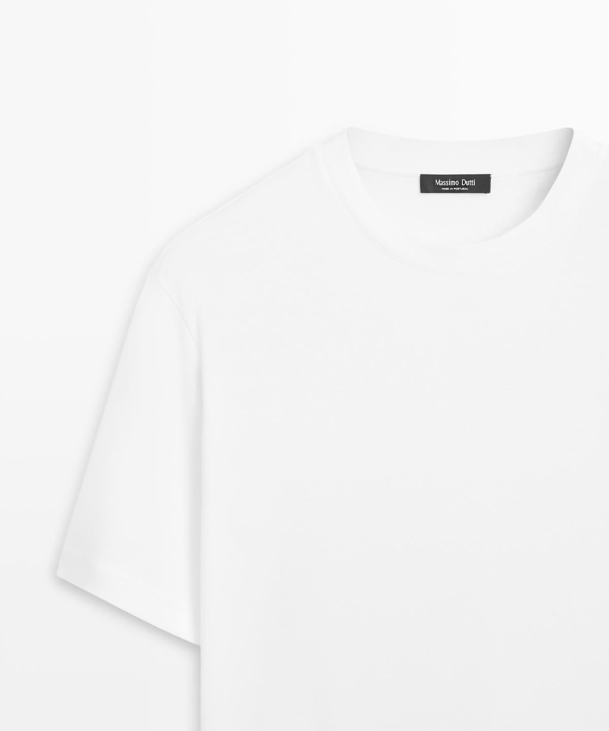 마시모두띠(MASSIMO DUTTI) 100% 코튼 반팔 티셔츠