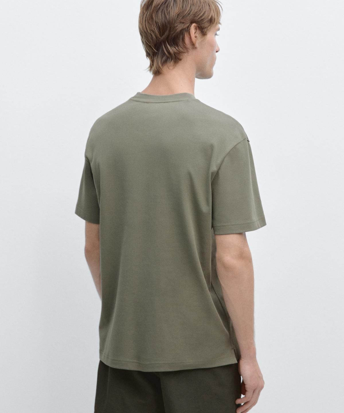 마시모두띠(MASSIMO DUTTI) 100% 코튼 반팔 티셔츠