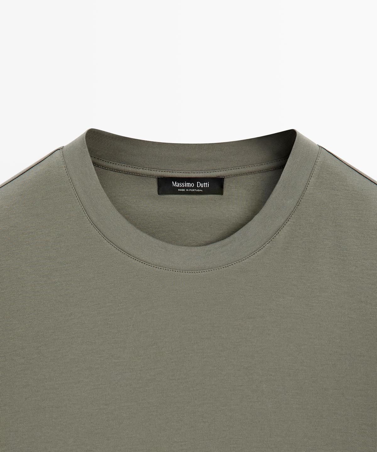 마시모두띠(MASSIMO DUTTI) 100% 코튼 반팔 티셔츠