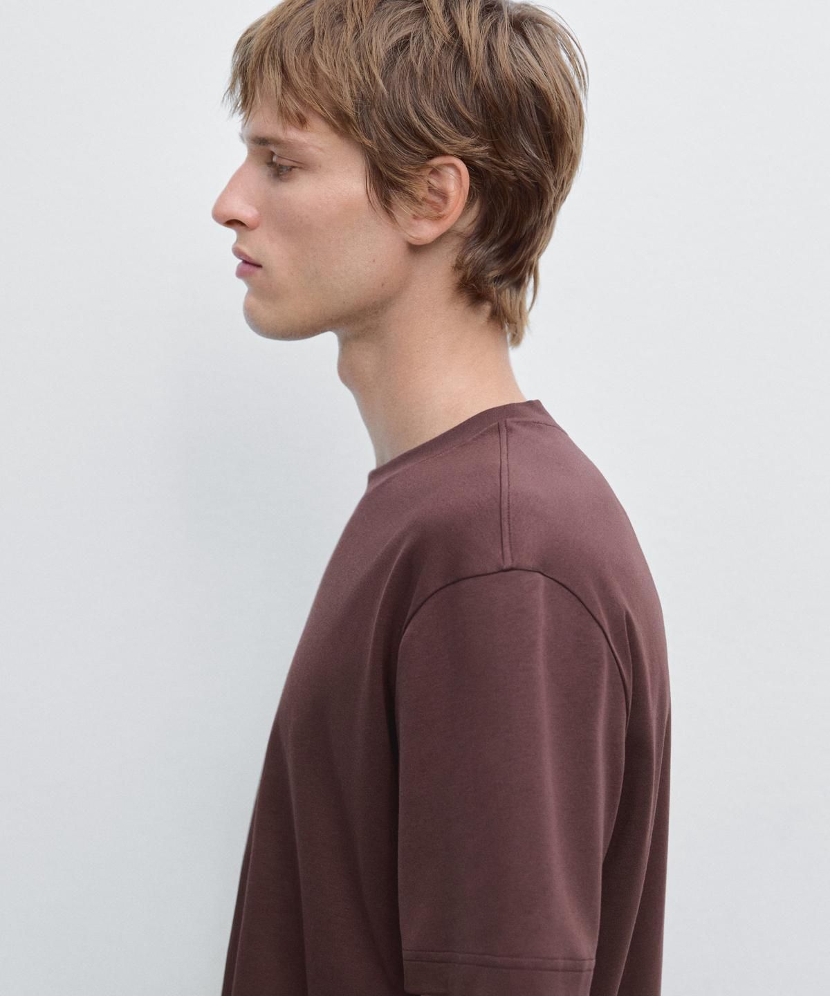 마시모두띠(MASSIMO DUTTI) 100% 코튼 반팔 티셔츠