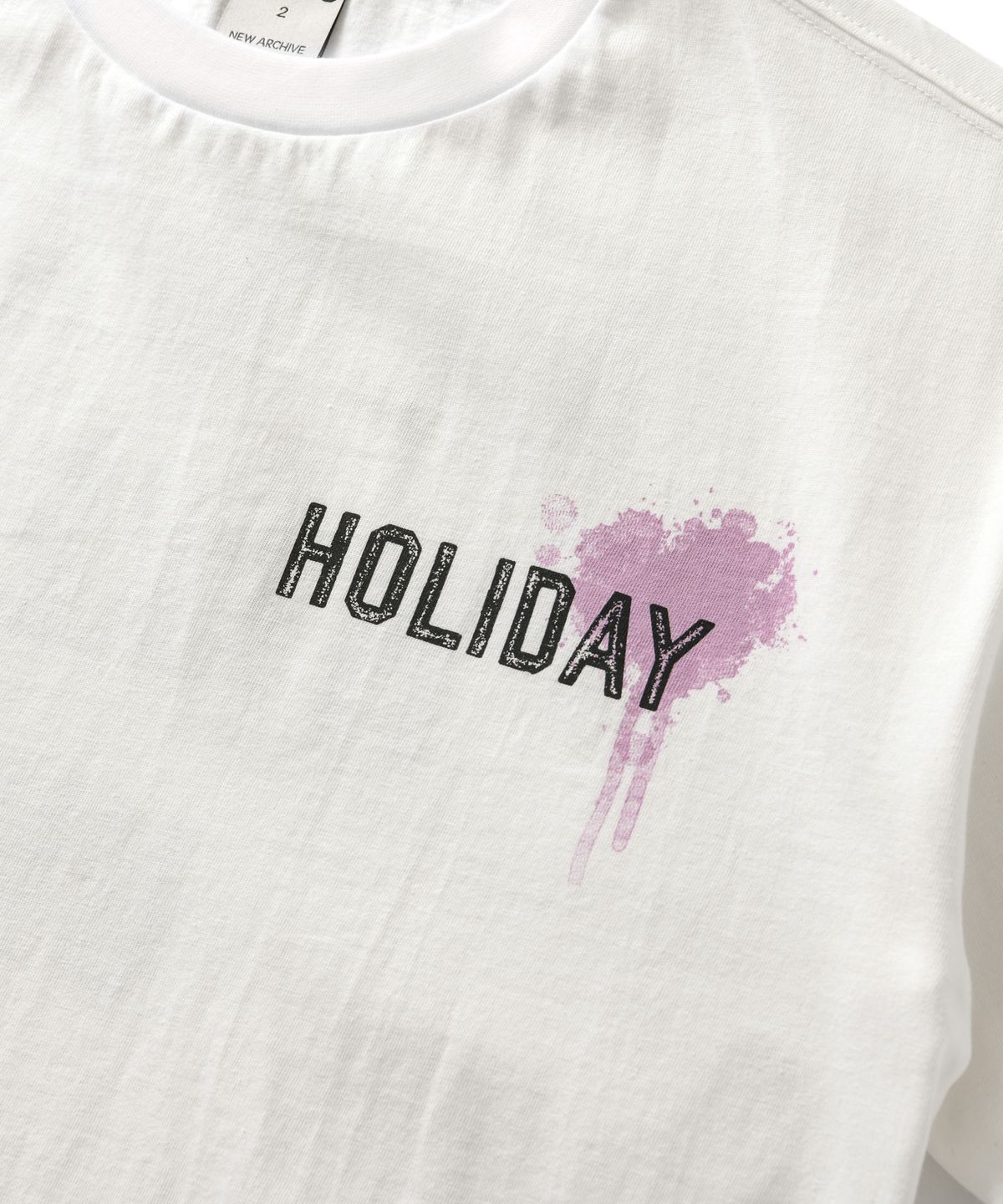 아모우(AMOU) HOLIDAY Half T- Shirts White