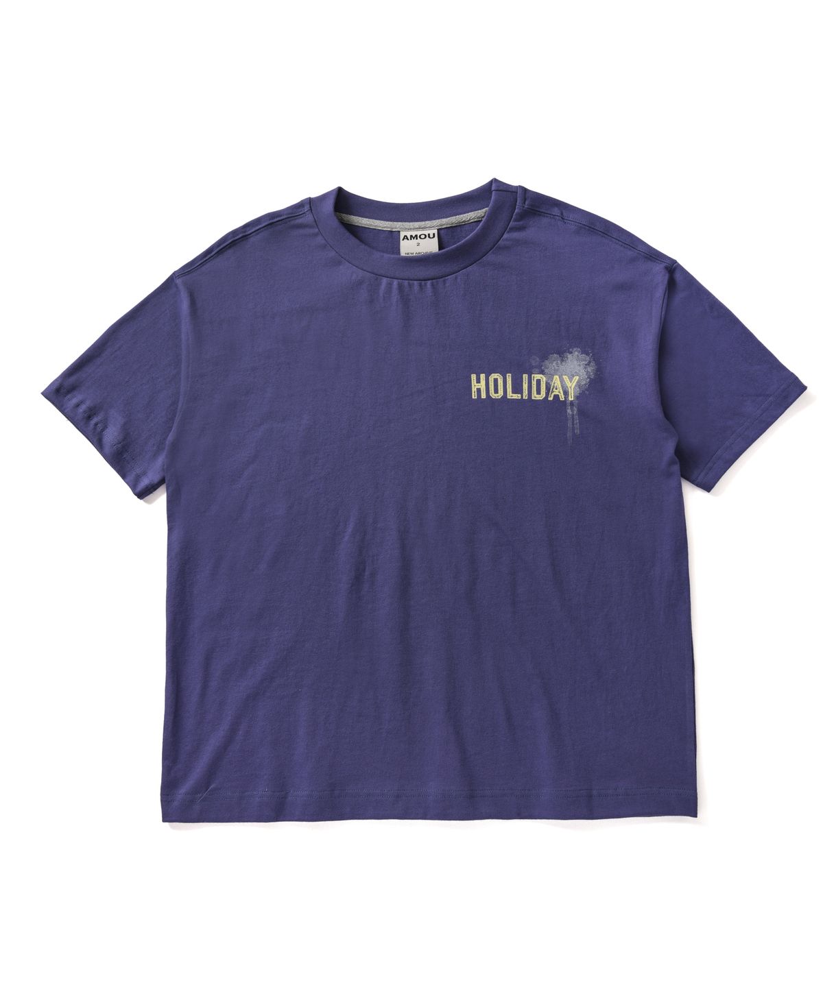 아모우(AMOU) HOLIDAY Half T- Shirts Purple
