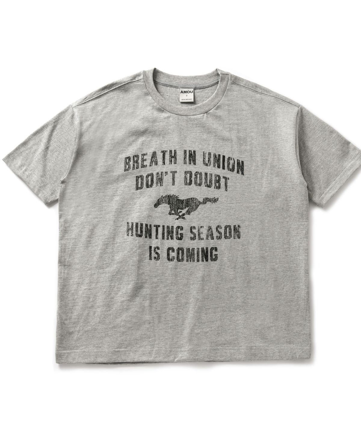 아모우(AMOU) Vintage Horse Half T-Shirts Gray