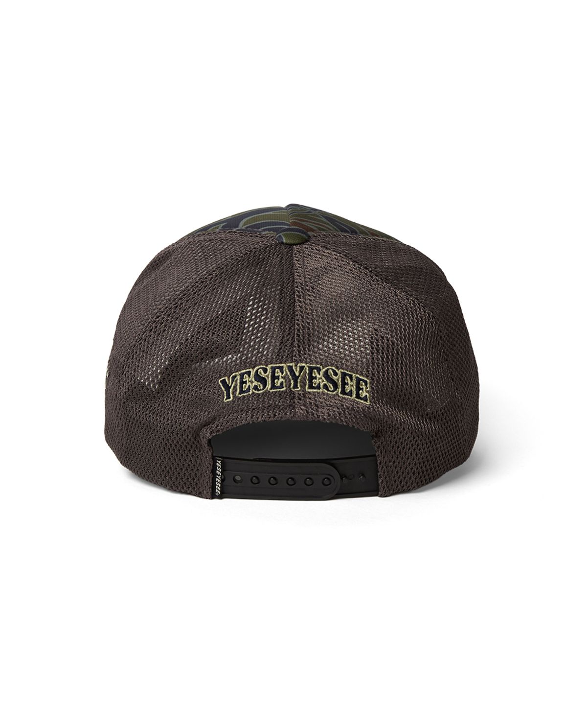 예스아이씨(YESEYESEE) Y.E.S Pop Mesh Cap Camo