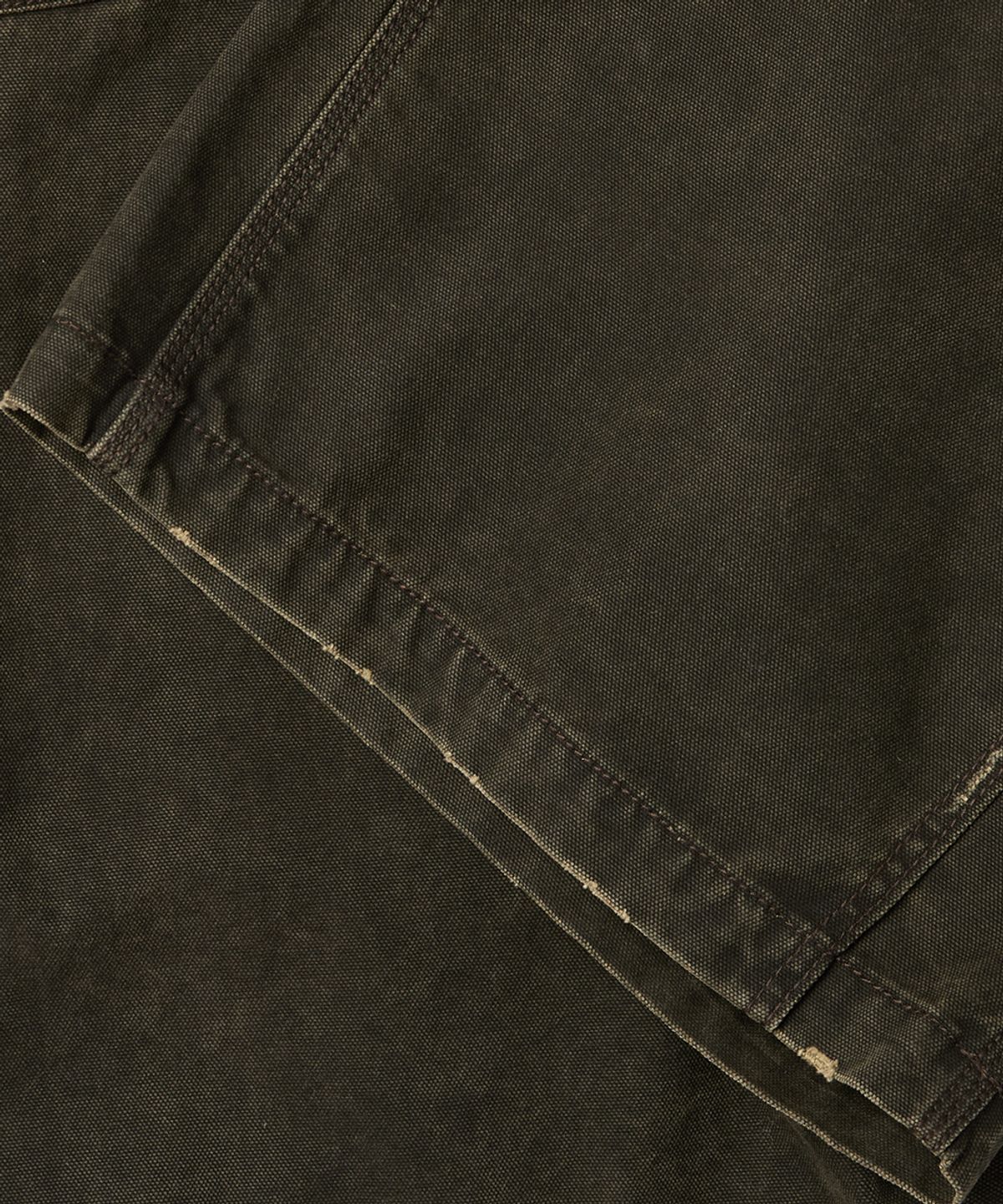 예스아이씨(YESEYESEE) Washed Canvas Carpenter Shorts Charcoal