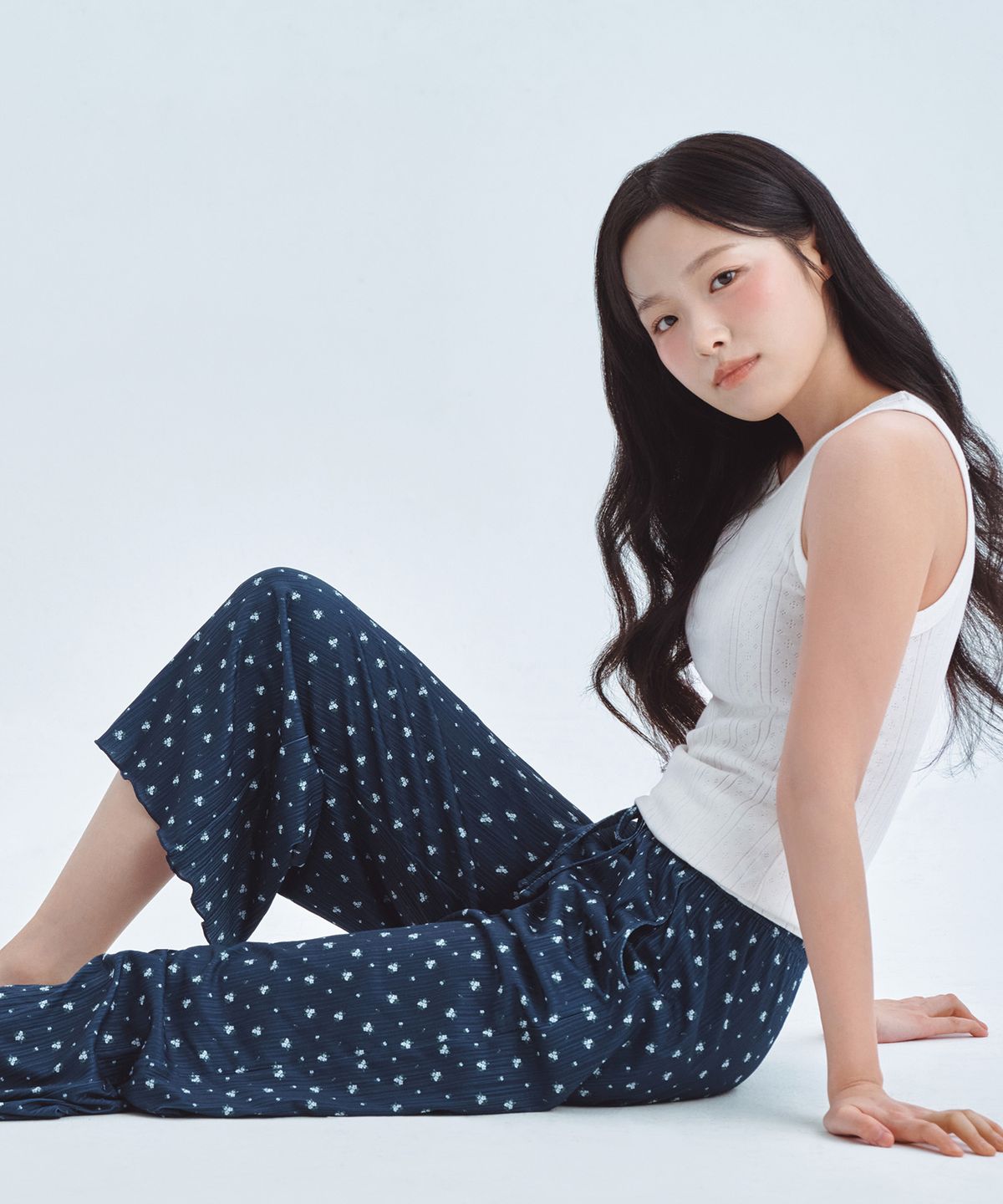 비와이씨(BYC) 여성 플리츠 8부 팬츠