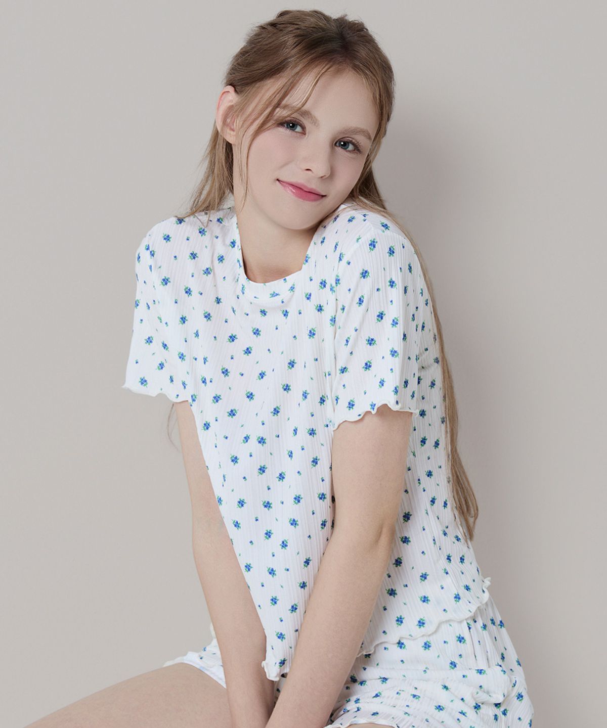 비와이씨(BYC) 여성 플리츠 라운지웨어 세트