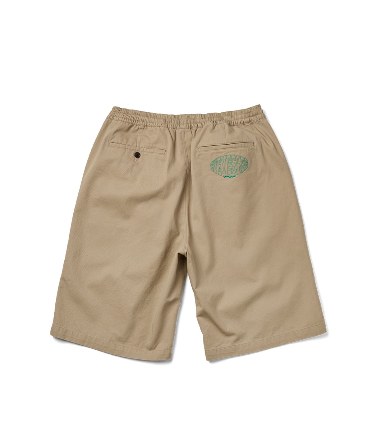 예스아이씨(YESEYESEE) C Logo Wide Shorts Beige