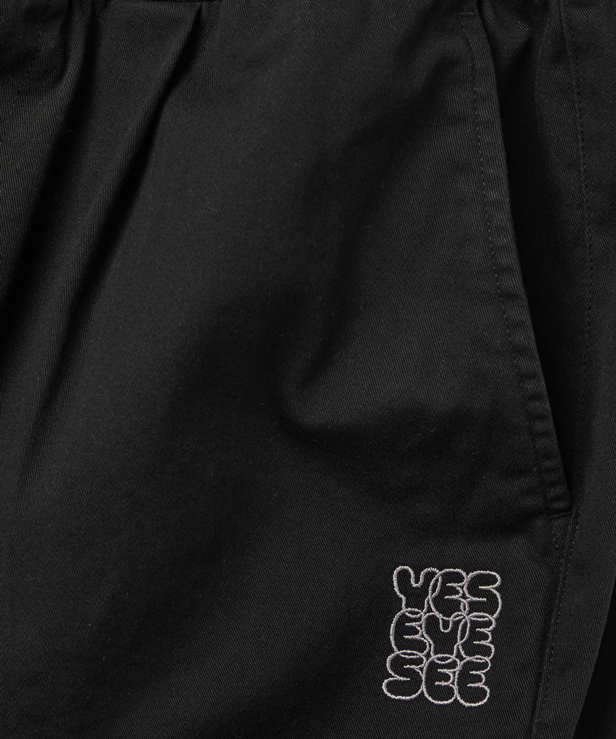 예스아이씨(YESEYESEE) C Logo Wide Shorts Black