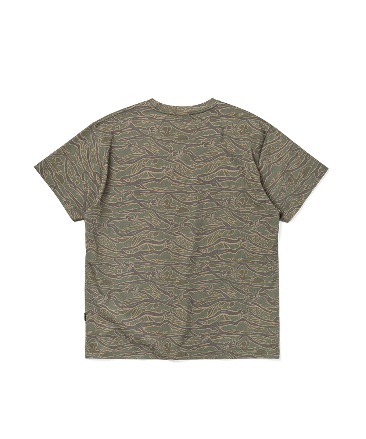 예스아이씨(YESEYESEE) Y.E.S Wording Camo Tee Khaki