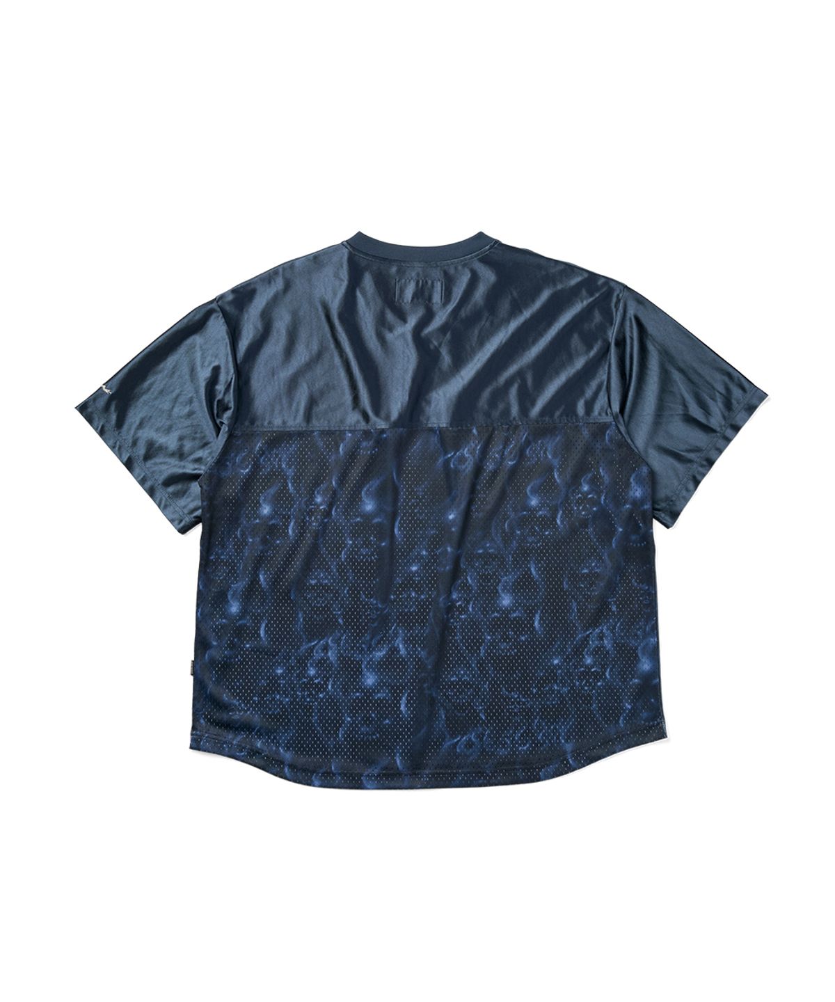 예스아이씨(YESEYESEE) Y.E.S Skull Mesh Tee Navy
