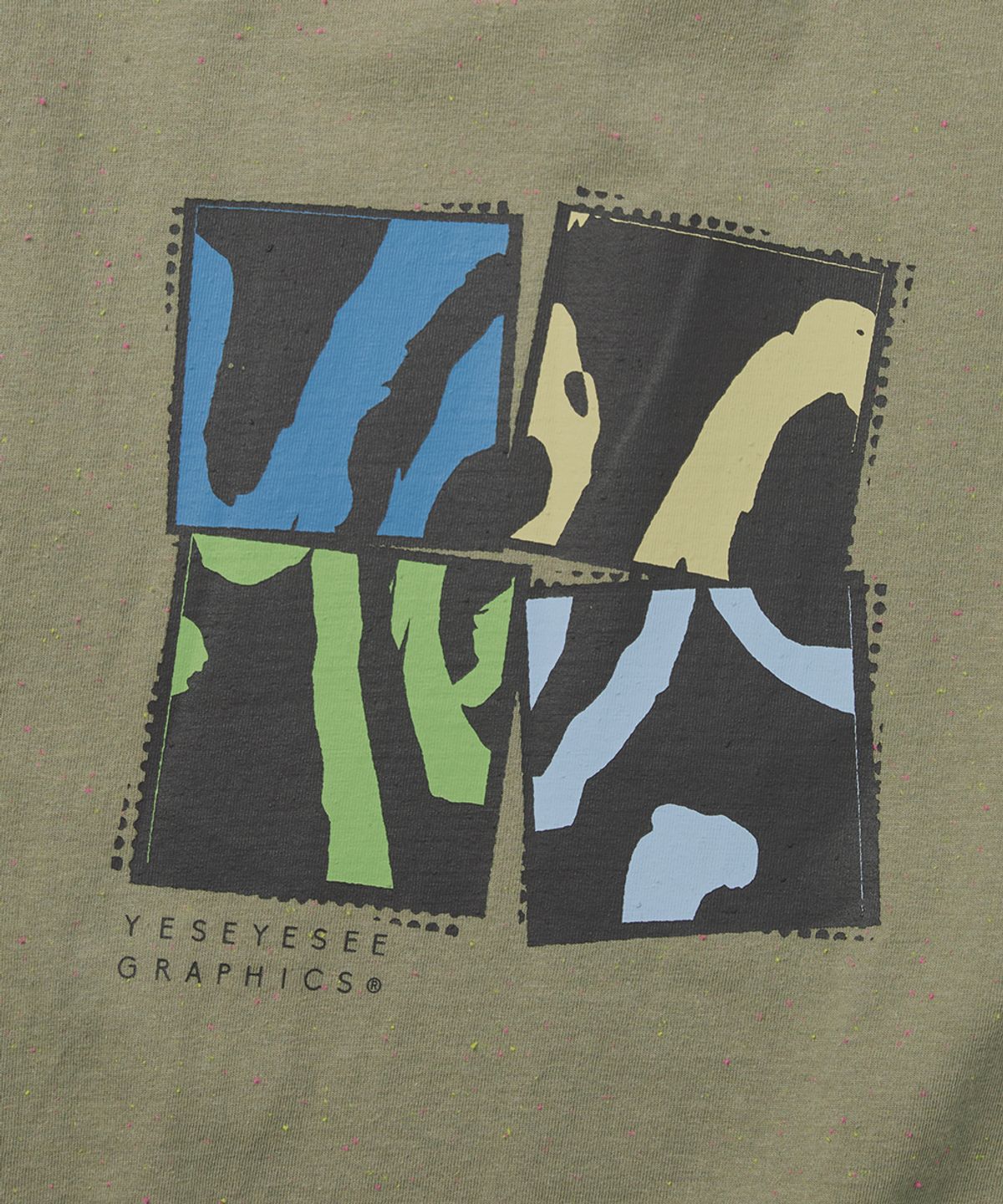 예스아이씨(YESEYESEE) Y.E.S Split Tee Khaki