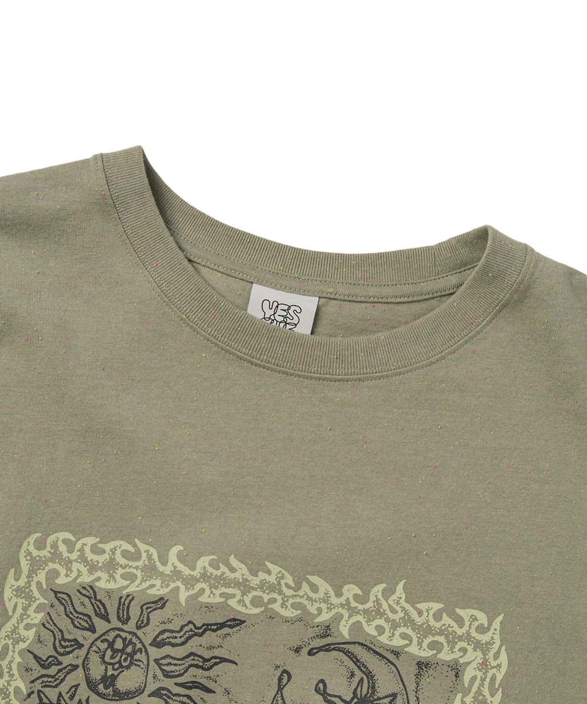 예스아이씨(YESEYESEE) Y.E.S Spikewave Tee Khaki