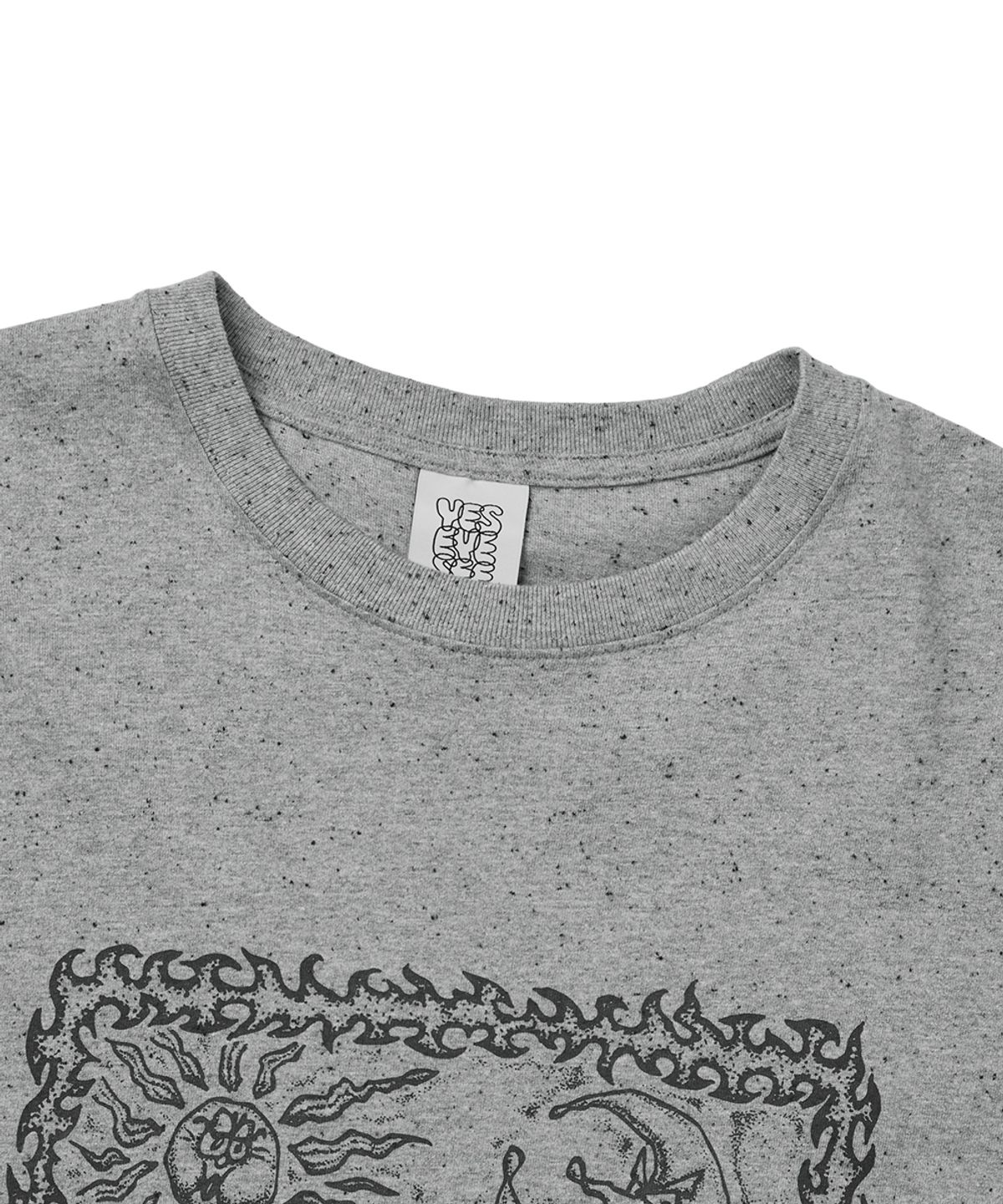 예스아이씨(YESEYESEE) Y.E.S Spikewave Tee Grey