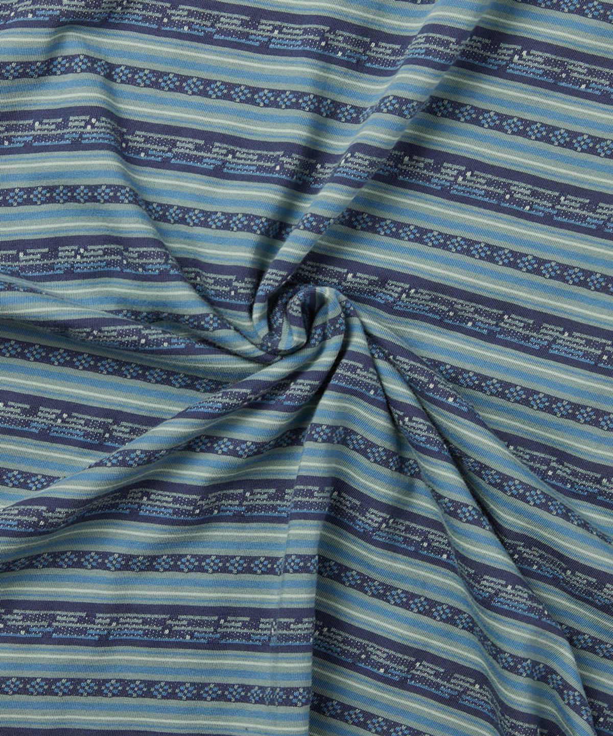 예스아이씨(YESEYESEE) Y.E.S Jacquard Stripe Tee Blue
