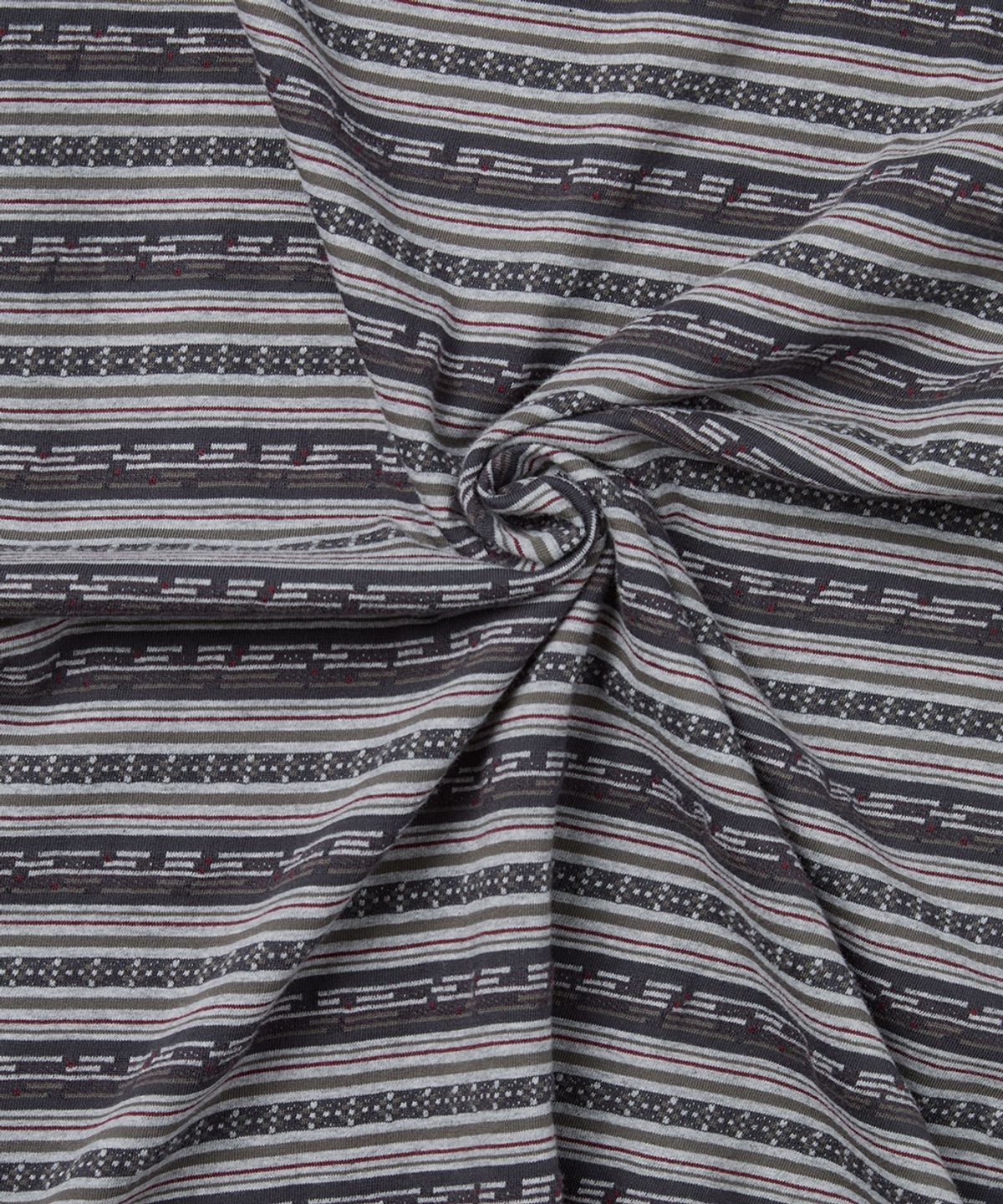 예스아이씨(YESEYESEE) Y.E.S Jacquard Stripe Tee Charcoal