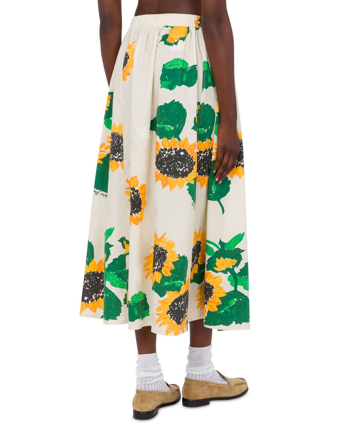 모스키노(MOSCHINO) 진스 플라워 프린트 코튼 스커트
