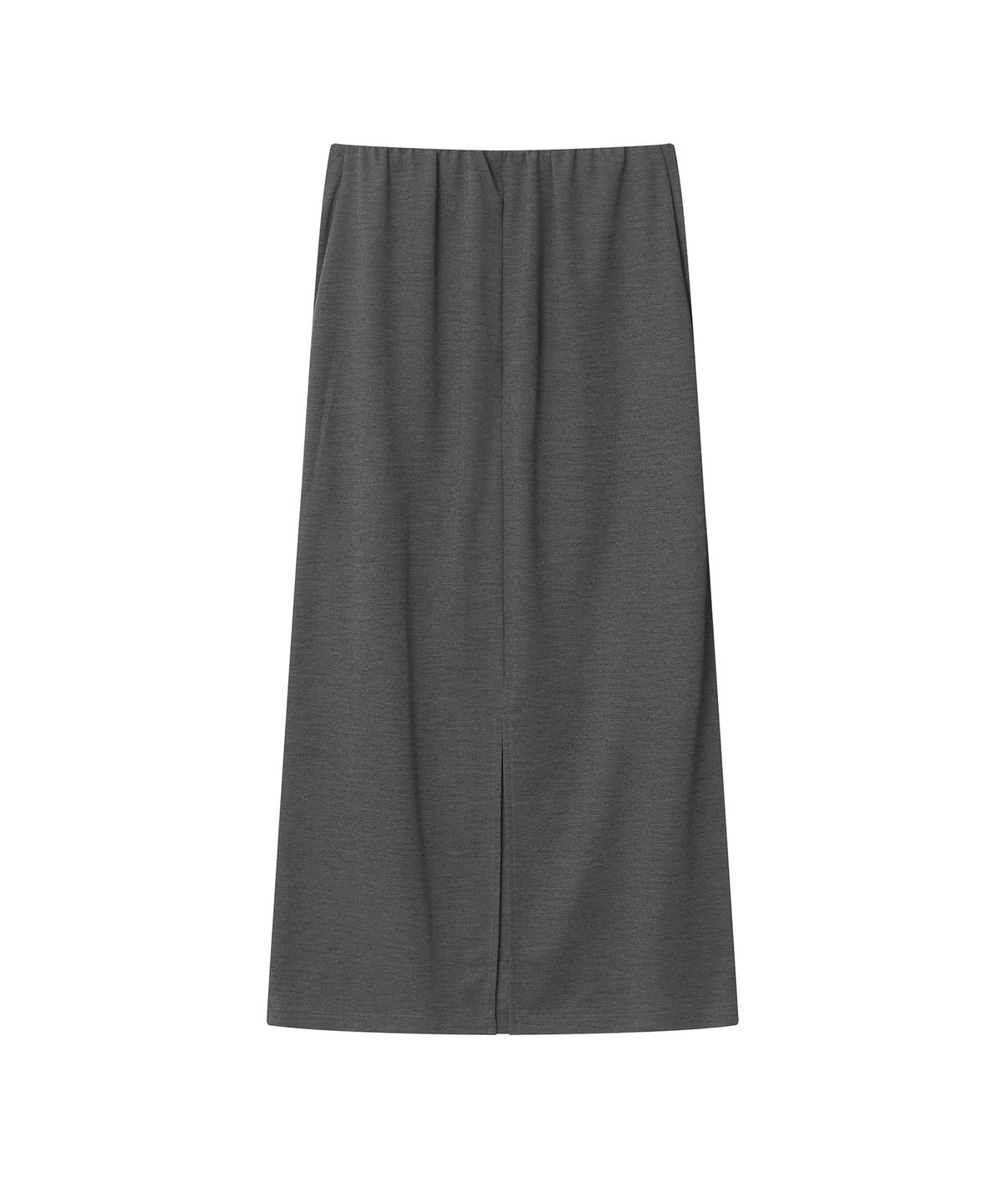 마롯(MARROT) See-through Banding Skirt_Charcoal