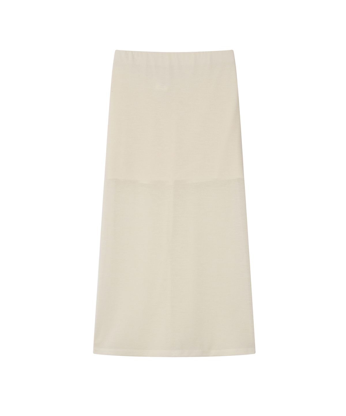 마롯(MARROT) See-through Banding Skirt_Cream