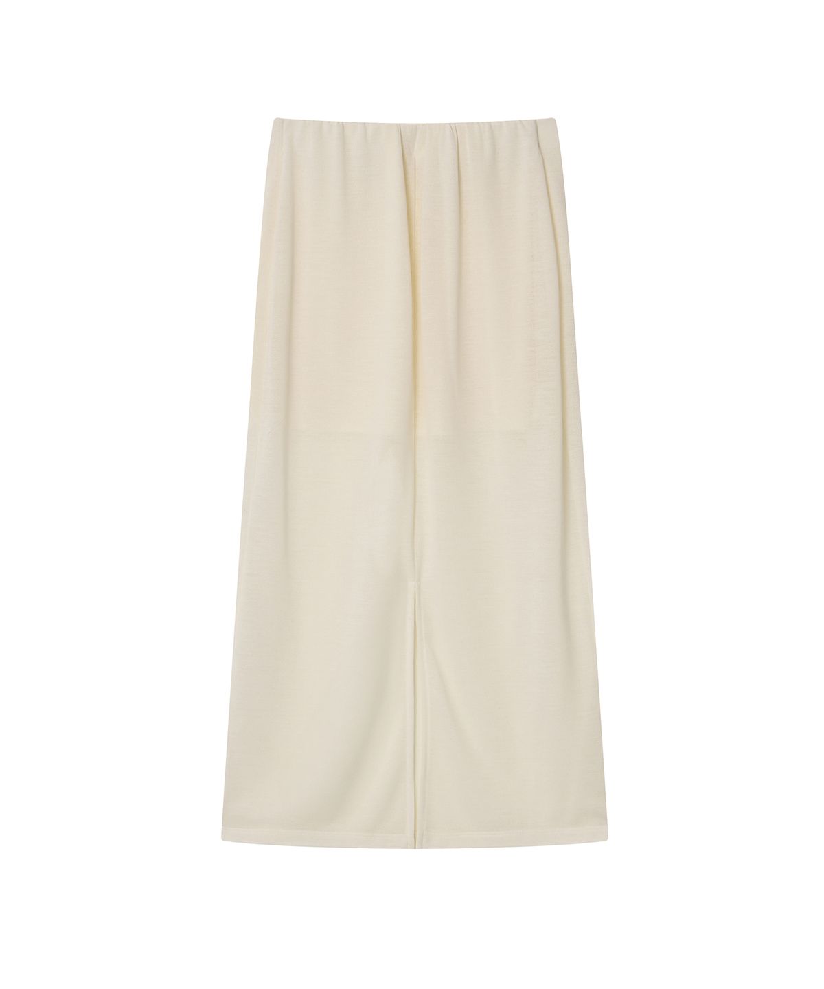 마롯(MARROT) See-through Banding Skirt_Cream
