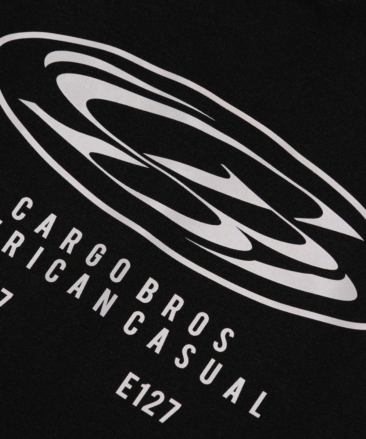 카고브로스(CARGOBROS) (빅사이즈) 라운드 서클 로고 반팔 티셔츠 (블랙)