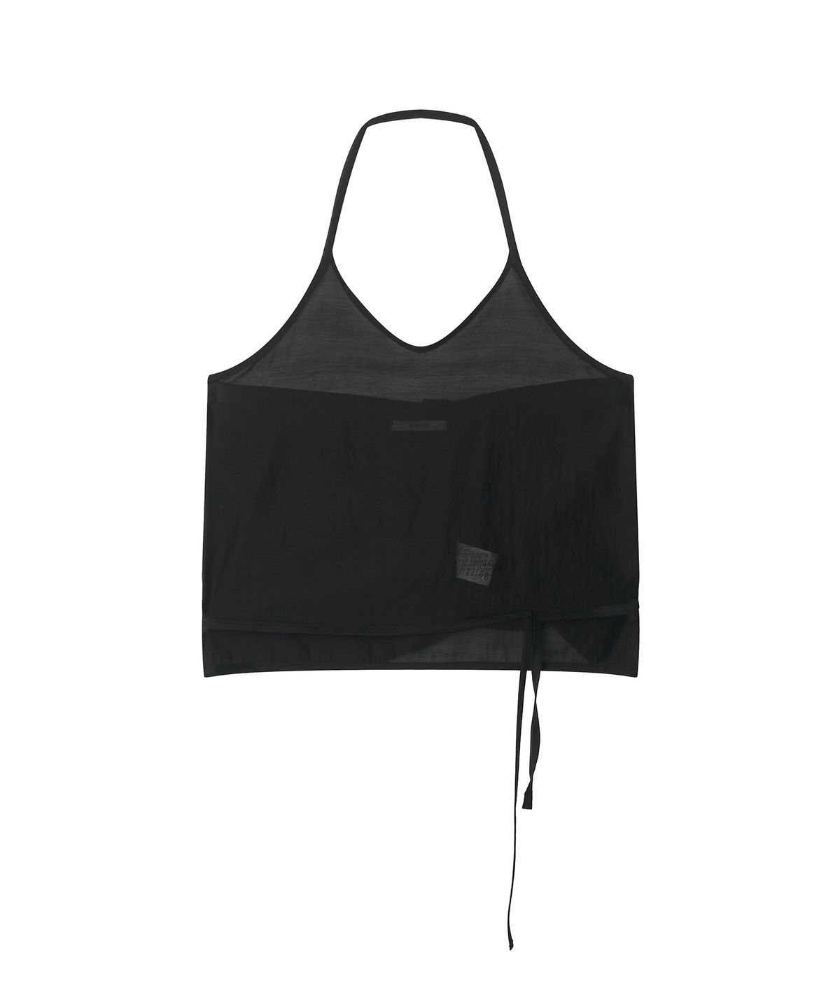 마롯(MARROT) Sheer Halter Bustier_Black