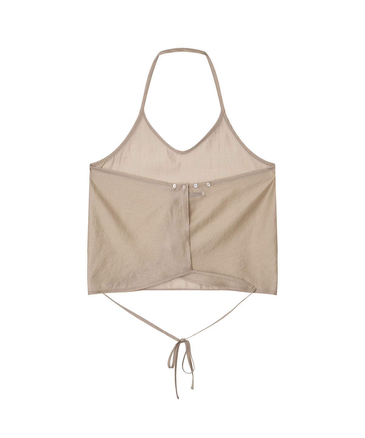 마롯(MARROT) Sheer Halter Bustier_Salmon Pink