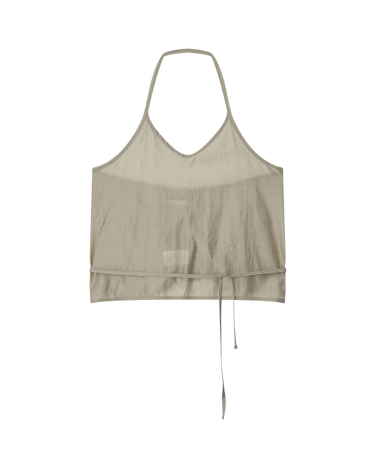 마롯(MARROT) Sheer Halter Bustier_Beige