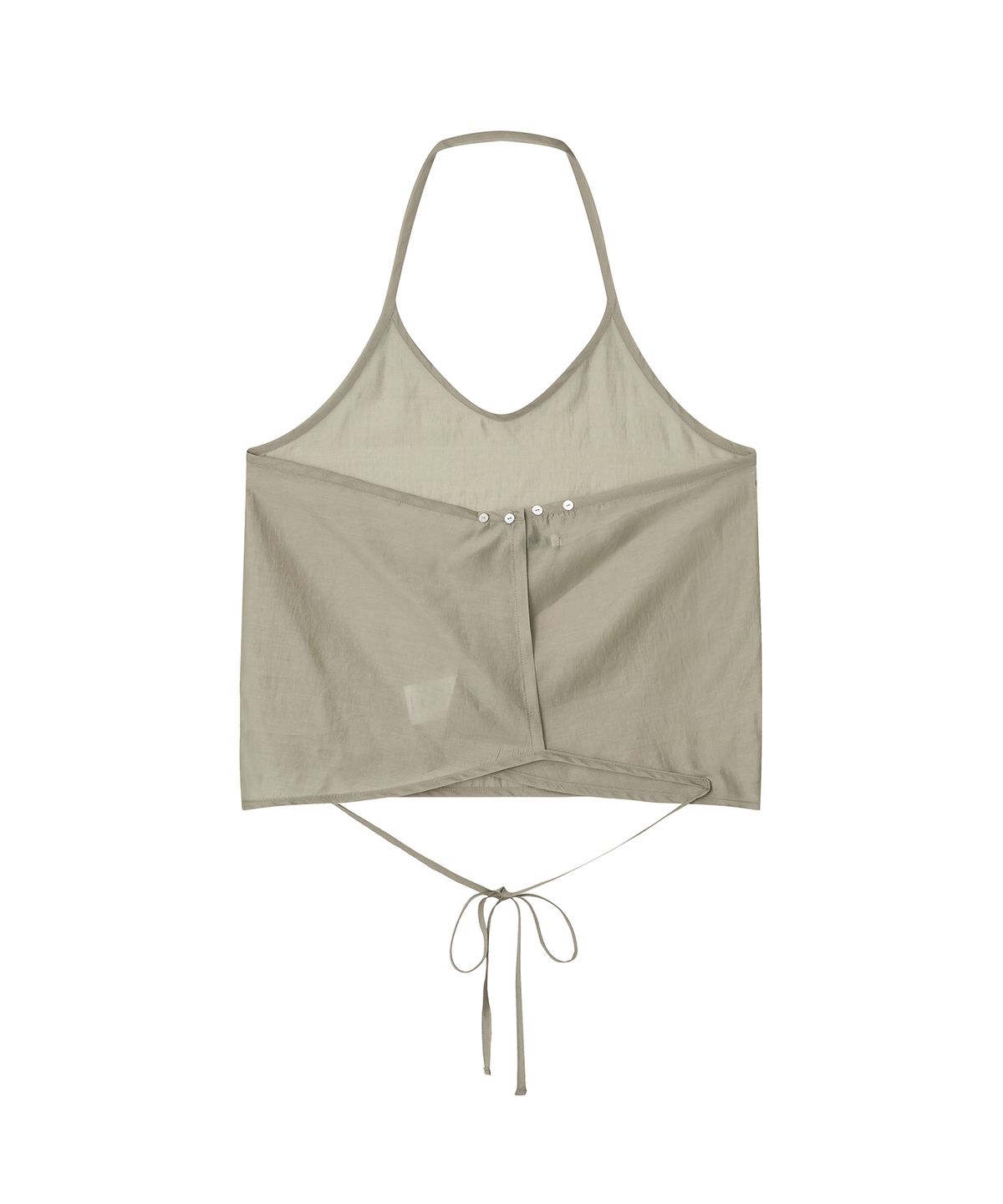 마롯(MARROT) Sheer Halter Bustier_Beige