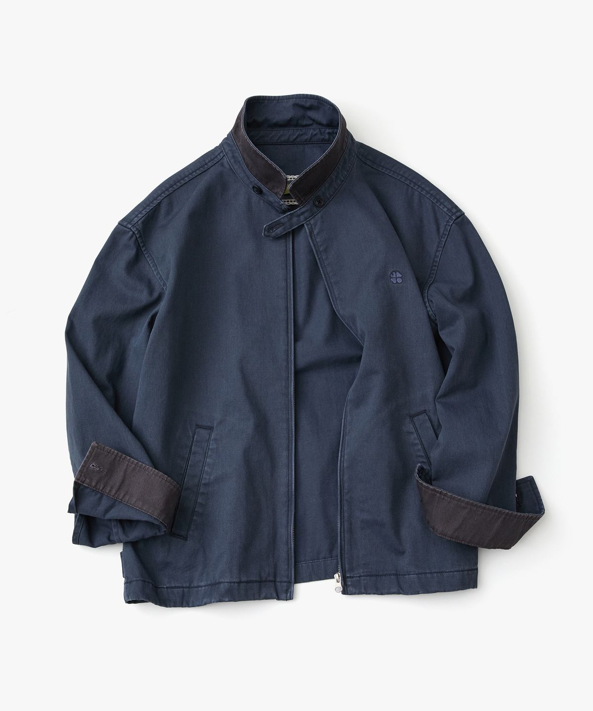 포에브(POEV) Washed Cotton Jacket - Navy