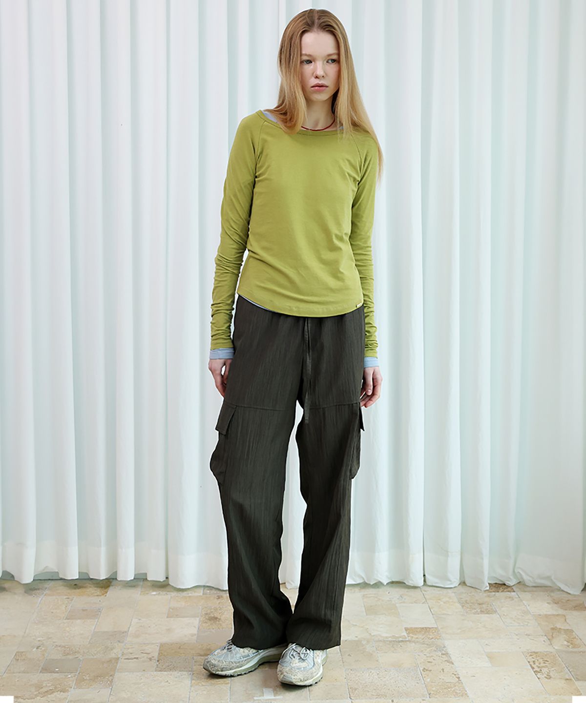 포에브(POEV) Hazy Cargo Pants - Dark Brown