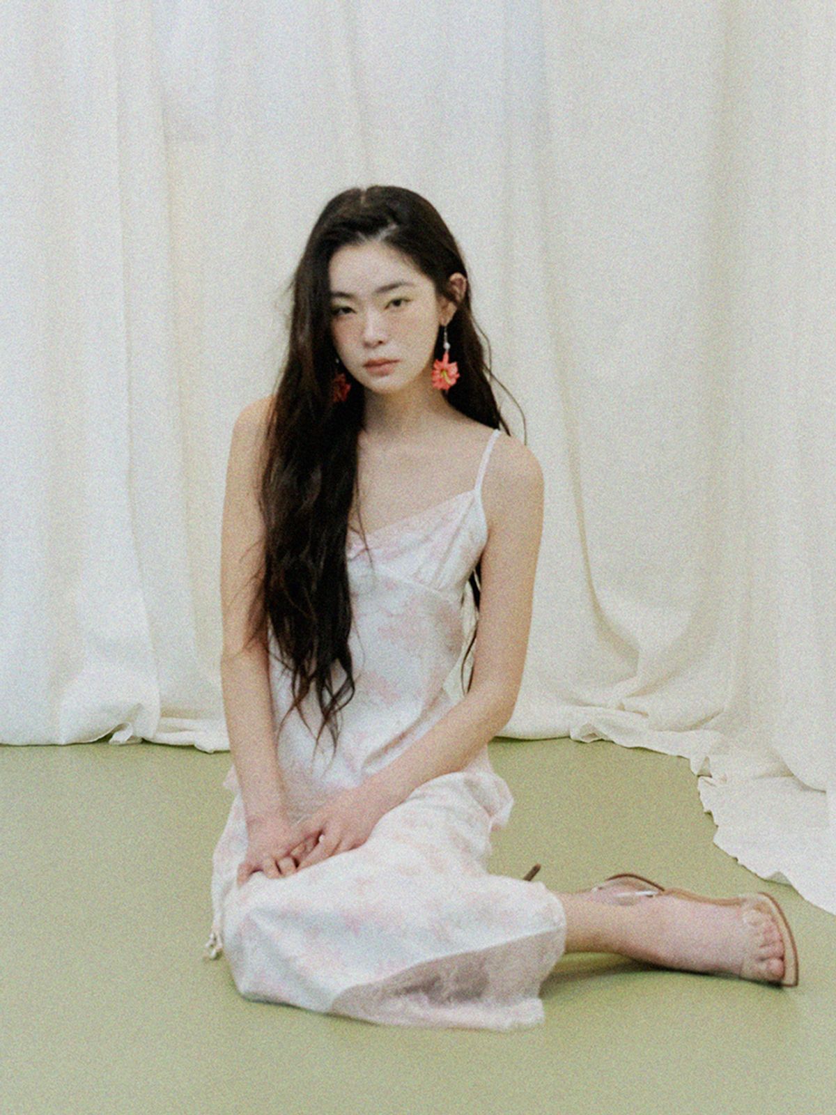 모로아(MOROA) 플라워 레이스 스커트-아이보리