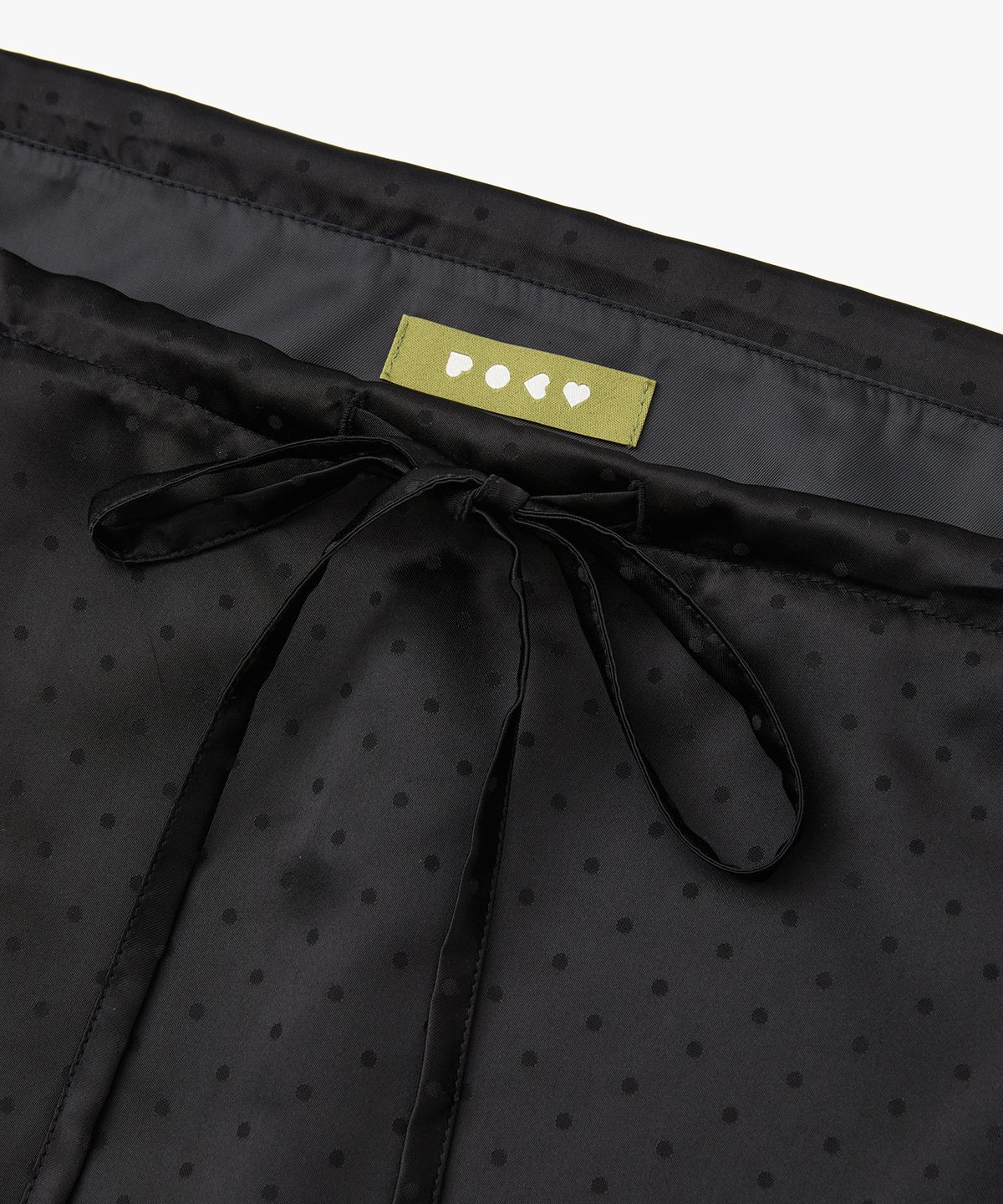 포에브(POEV) Dotted Drawstring Skirt - Black