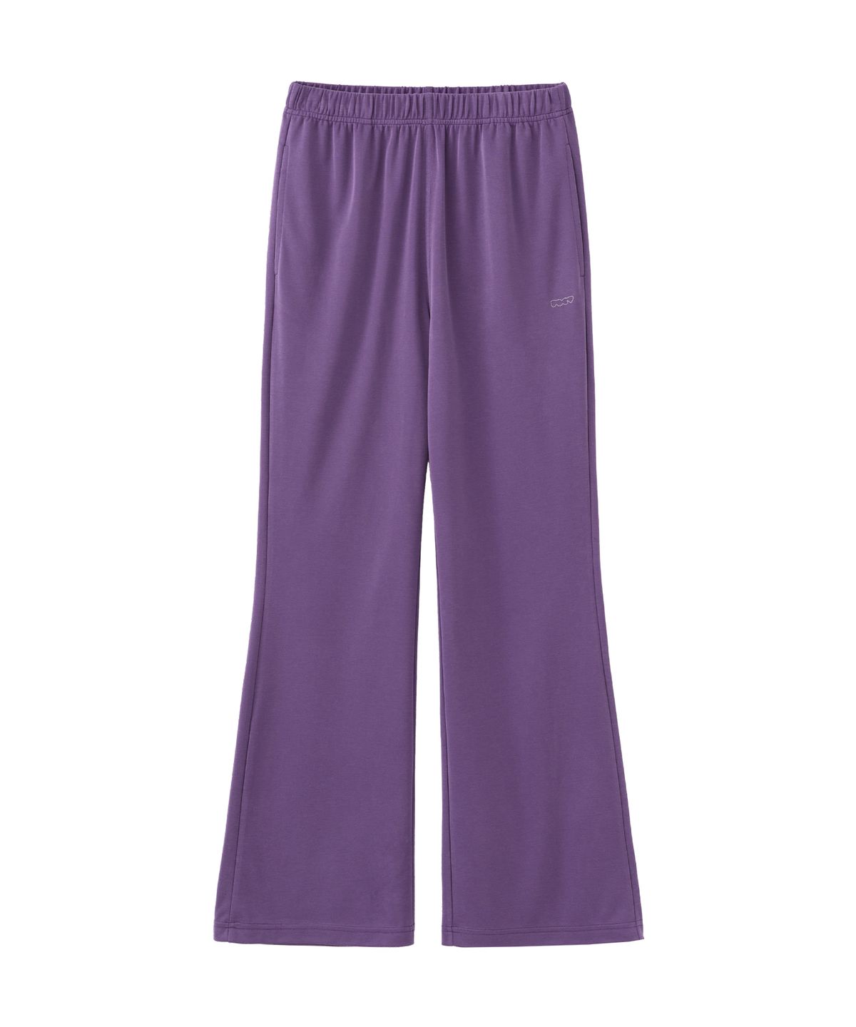 포에브(POEV) Relaxed-Fit Layered Skirt Pants - Purple