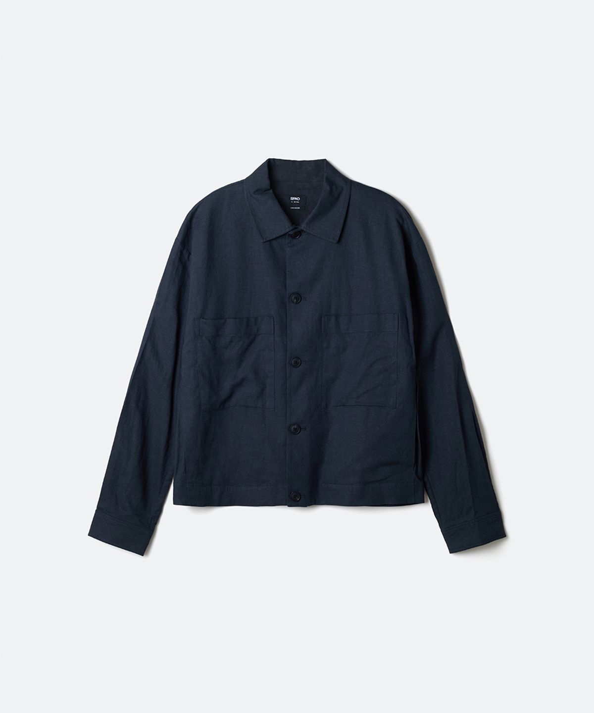 스파오(SPAO) 리넨블렌드 트러커 재킷_SPJJG24M02