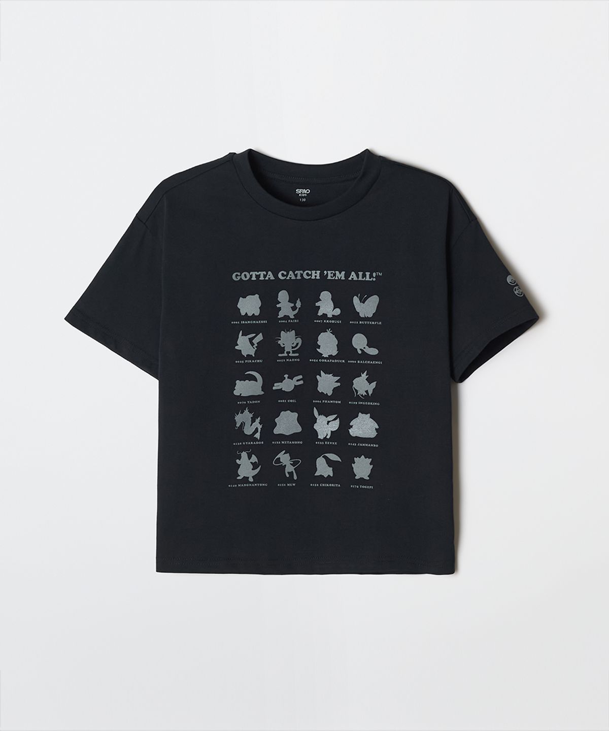 스파오 키즈(SPAO KIDS) [키즈] (포켓몬) 반팔티(BLACK)_SPRLG24KU4