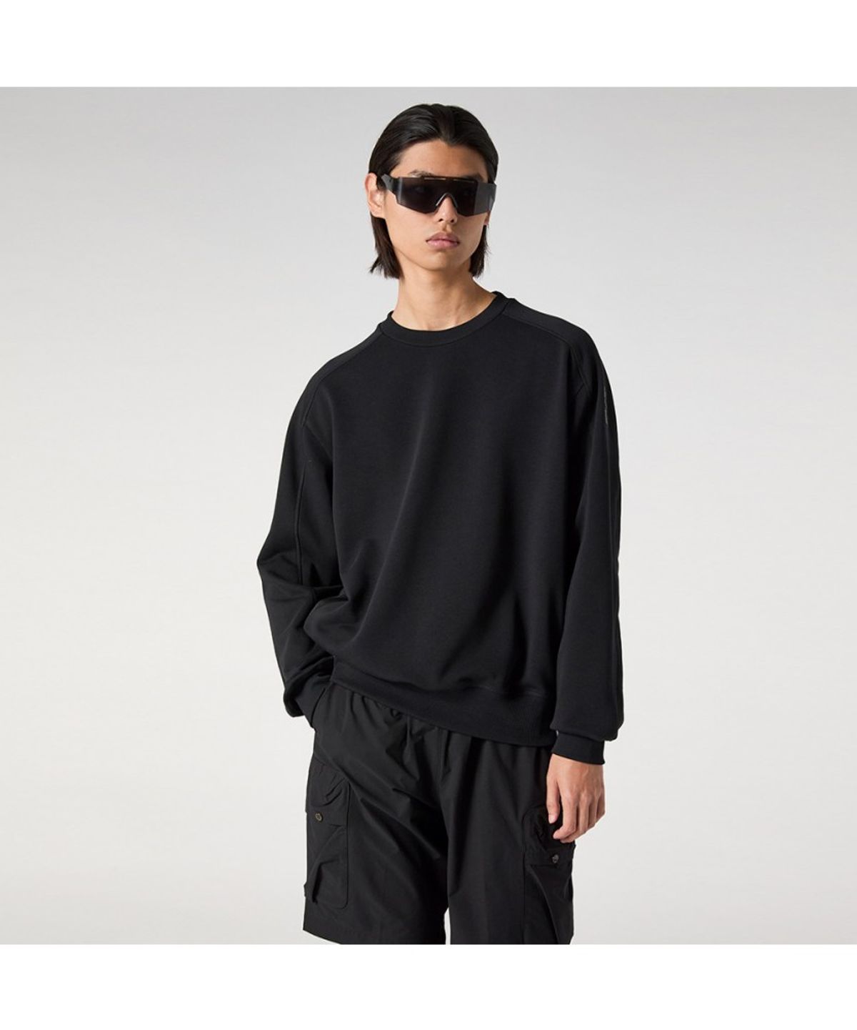 파라점퍼스(PARA JUMPERS) 남성 스웻셔츠 스눅-Black (25SMPMFLTL01PJ0541)