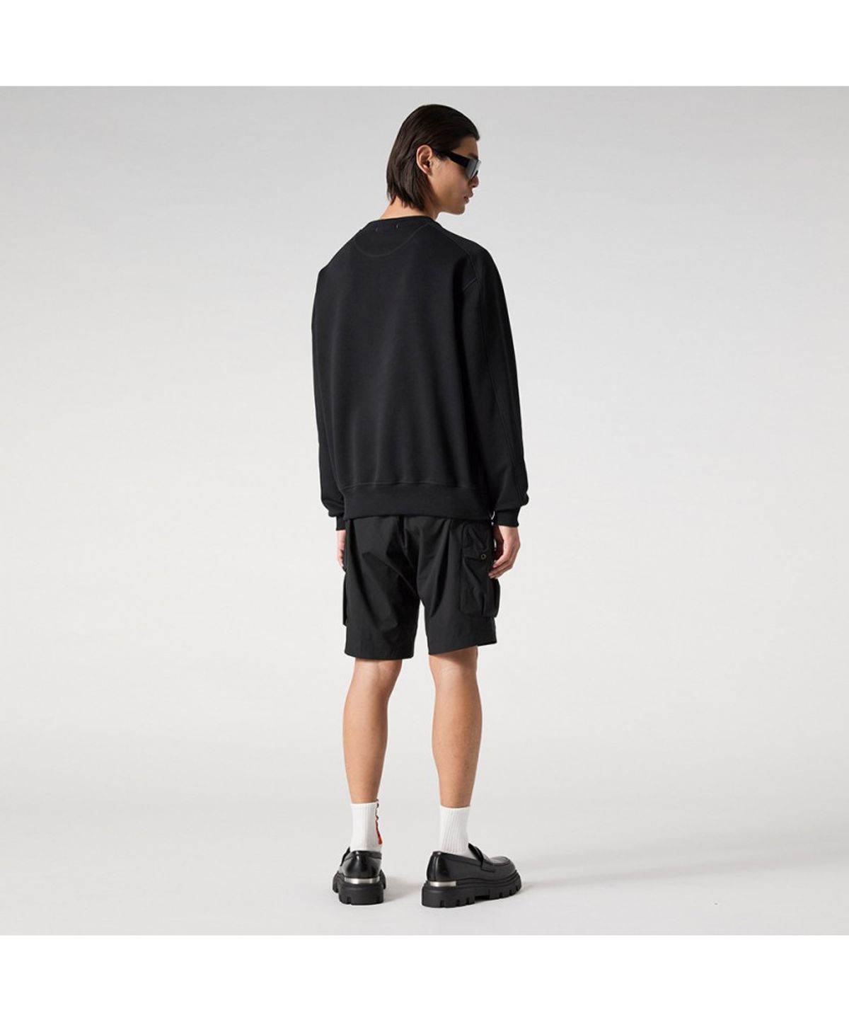 파라점퍼스(PARA JUMPERS) 남성 스웻셔츠 스눅-Black (25SMPMFLTL01PJ0541)