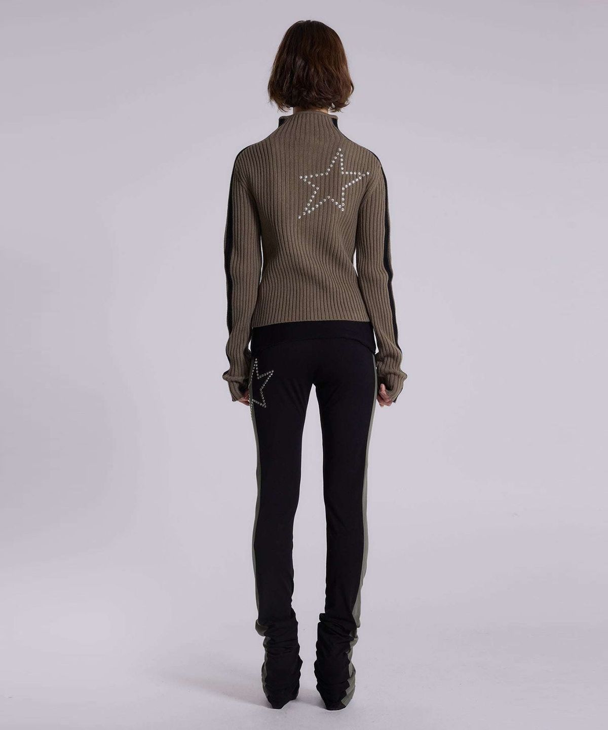 제이디드 런던(JADED LONDON) (W) 프론트 앤 백 아트워크 민트 루시드 니트 멀티 MINT LUCID KNIT WITH FRONT AND BACK ARTWORKS MULTI