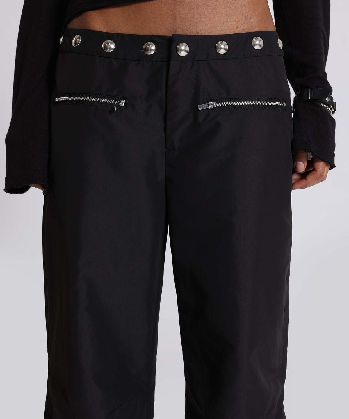 제이디드 런던(JADED LONDON) (W) 미니멀 카고 트라우저 블랙 MINIMAL CARGO TROUSER BLACK
