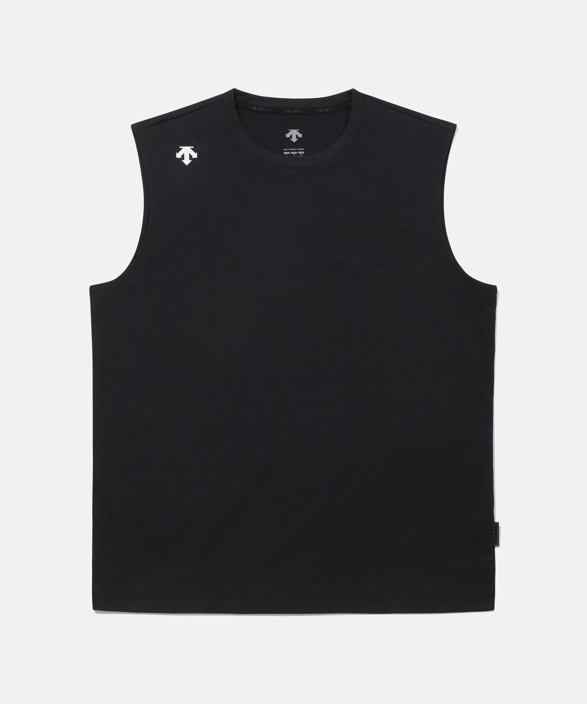 데상트(DESCENTE) 터프 워딩 슬리브리스 블랙 SR221UST41
