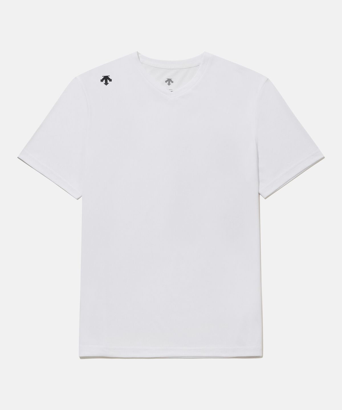데상트(DESCENTE) 퀵드라이 브이넥 반팔 티셔츠 화이트 SR223UTS49