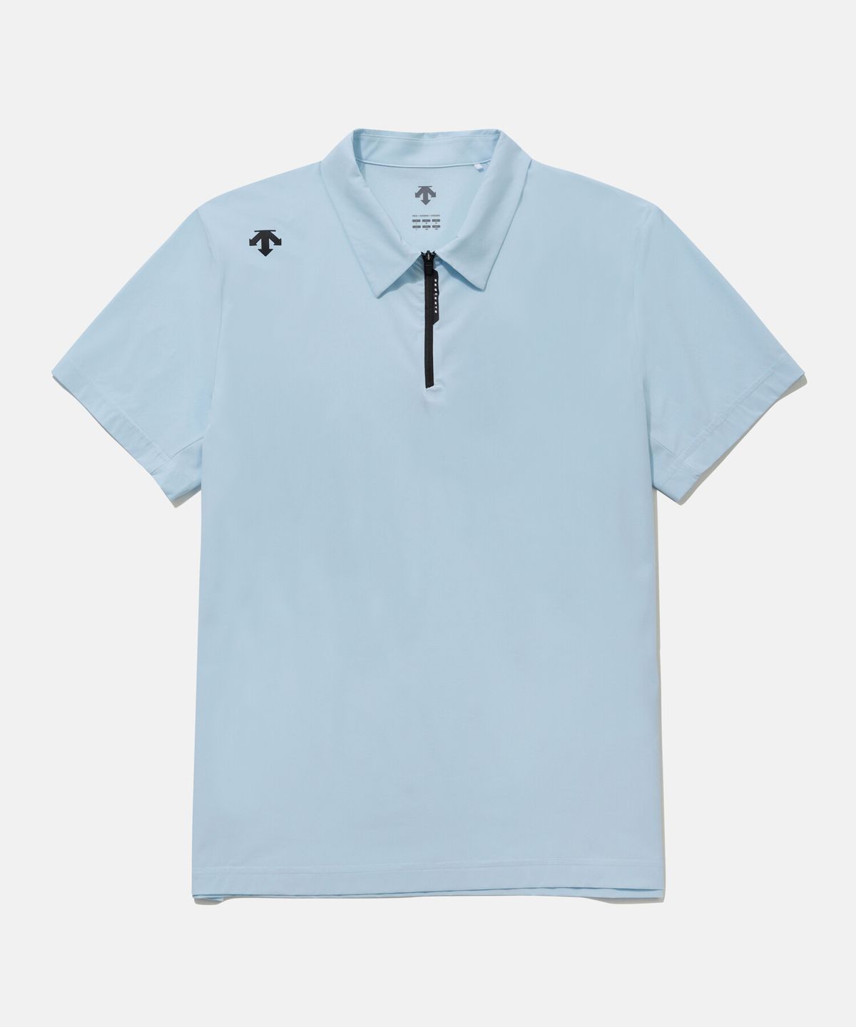 데상트(DESCENTE) 트레이닝 쿨링 트리코트 폴로 반팔 티셔츠 블루 SR211TPS41