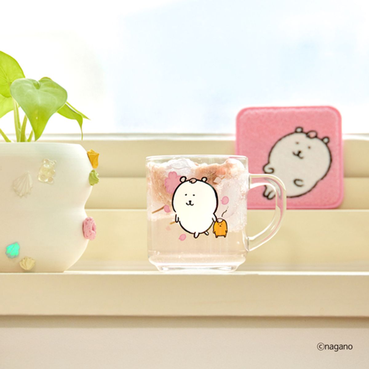 캐샵(KESHOP) 담곰이 글라스 머그&코스터 세트